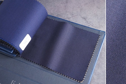 T6746 fabric swatch — Dark Navy , 280 gsm, Draperì Corsini