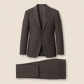 T6751 two-piece suit — Dark Gray merino wool