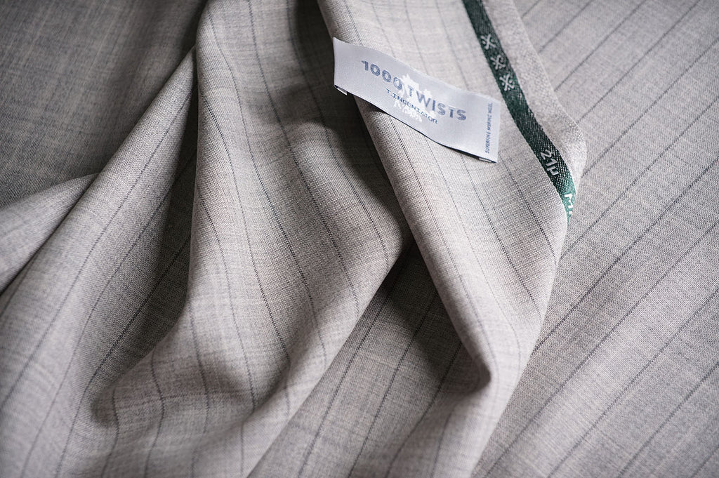 T7300 fabric swatch — Light Gray , 290 gsm, Draperì Corsini