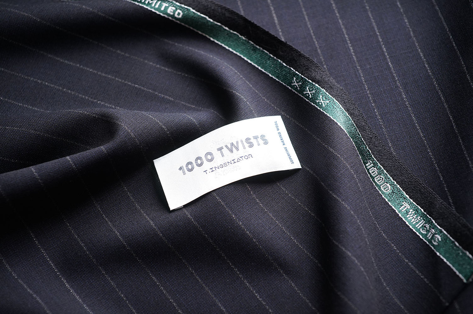 T7304 fabric swatch — Black , 290 gsm, Draperì Corsini