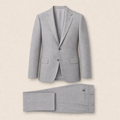 T7305 two-piece suit — Cream merino wool