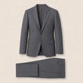 T7306 two-piece suit — Dark Gray merino wool