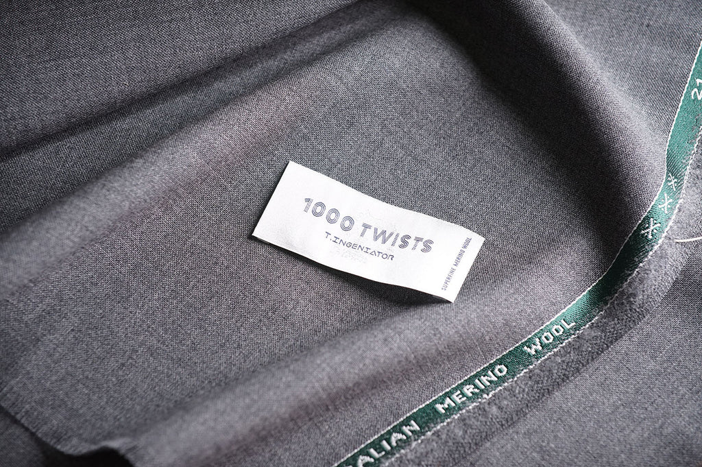 T7306 fabric swatch — Dark Gray , 290 gsm, Draperì Corsini