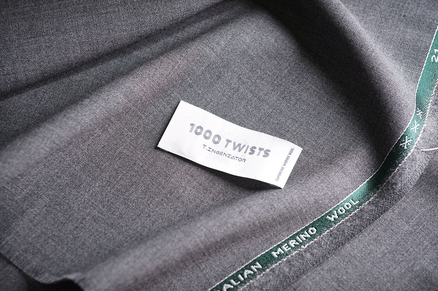 T7306 fabric swatch — Dark Gray , 290 gsm, Draperì Corsini