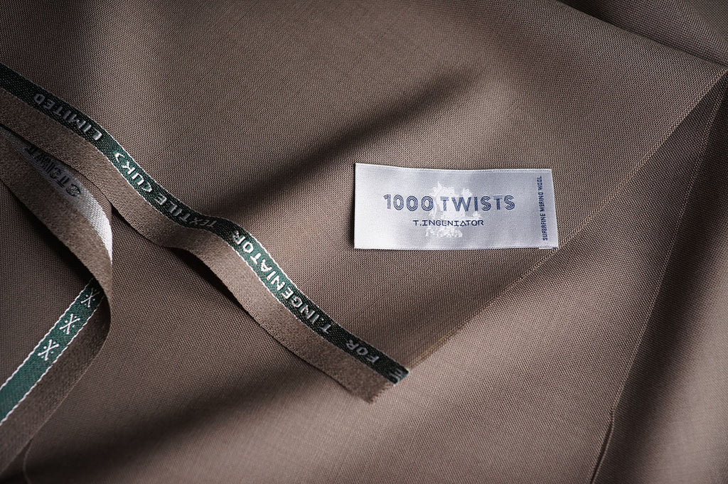 T7311 fabric swatch — Brown , 290 gsm, Draperì Corsini