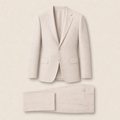 T7312 two-piece suit — Tan merino wool