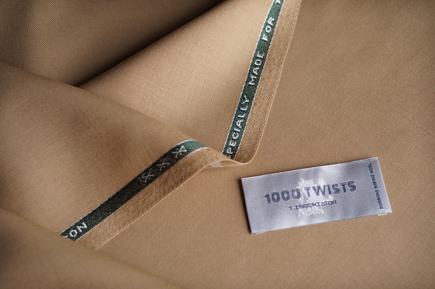 T7315 fabric swatch — Light Brown , 290 gsm, Draperì Corsini