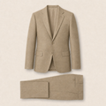 T7320 two-piece suit — Sand Beige merino wool