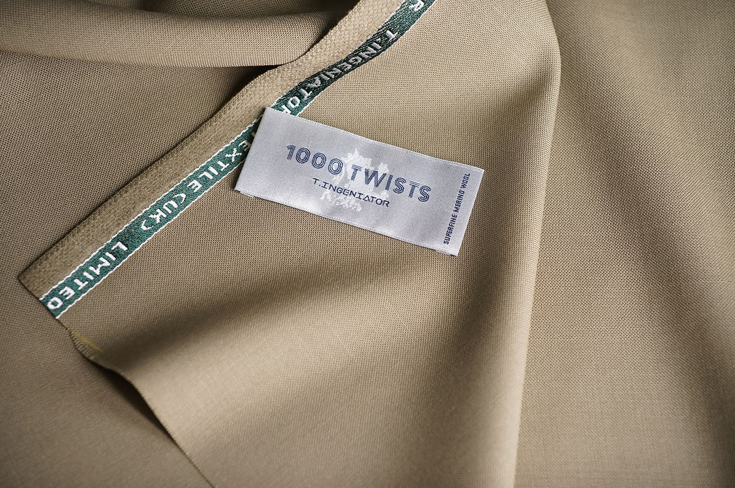 T7320 fabric swatch — Sand Beige , 290 gsm, Draperì Corsini