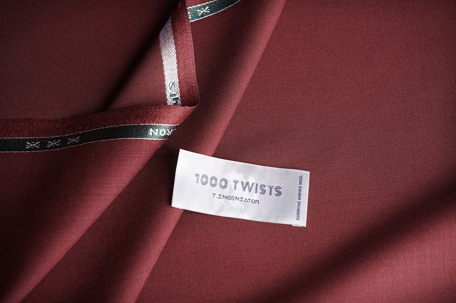 T7324 fabric swatch — Burgundy , 290 gsm, Draperì Corsini