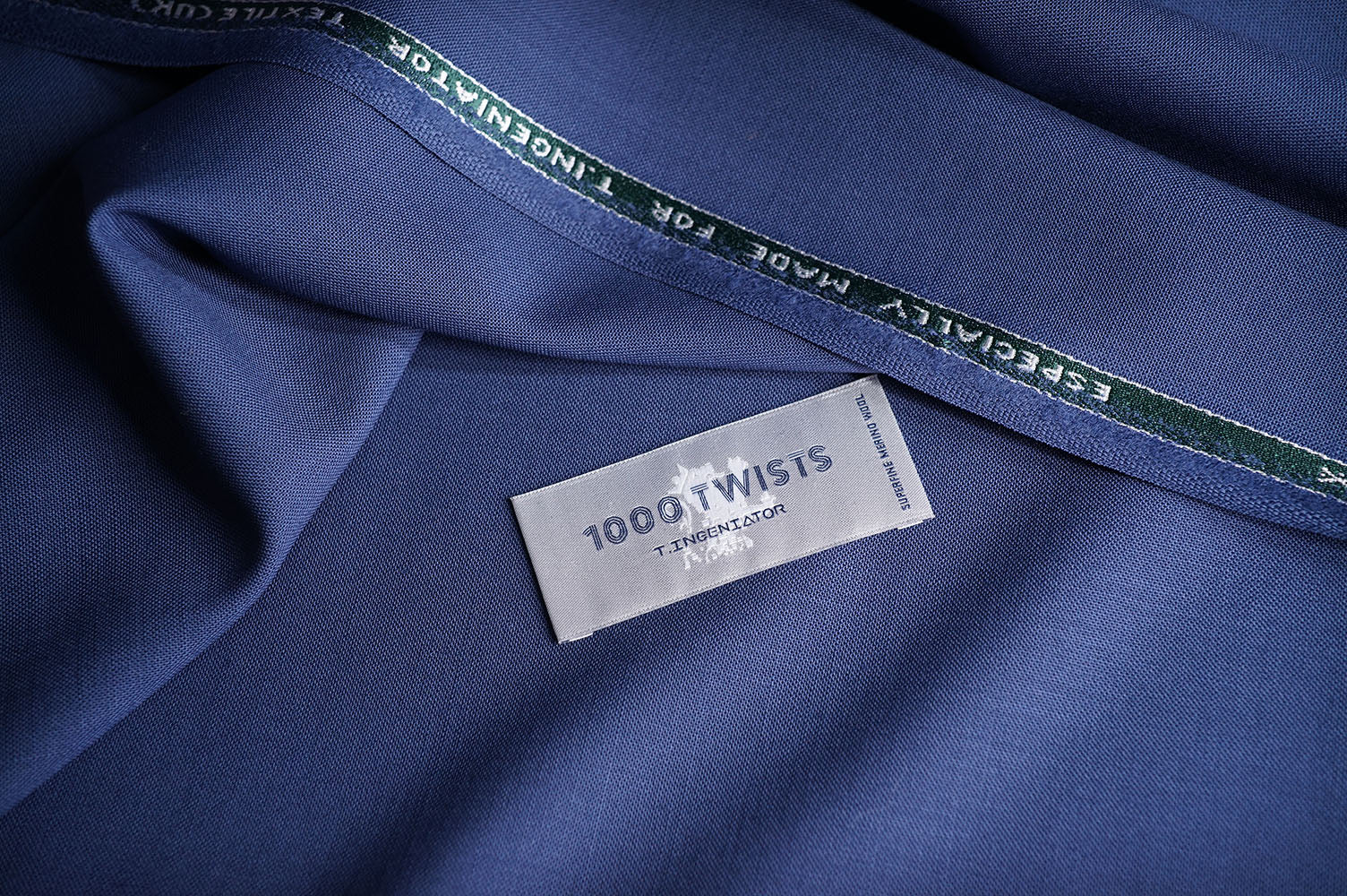 T7328 fabric swatch — Navy Blue , 290 gsm, Draperì Corsini