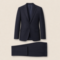 T7333 two-piece suit — Dark Navy merino wool