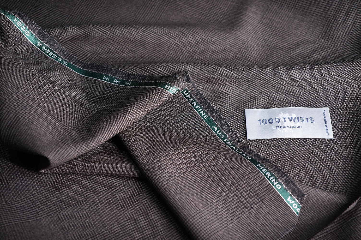 T7335 fabric swatch — Brown , 290 gsm, Draperì Corsini