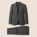T7336 two-piece suit — Dark Green merino wool