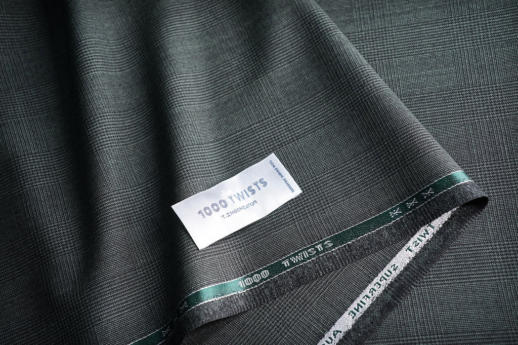 T7336 fabric swatch — Dark Green , 290 gsm, Draperì Corsini
