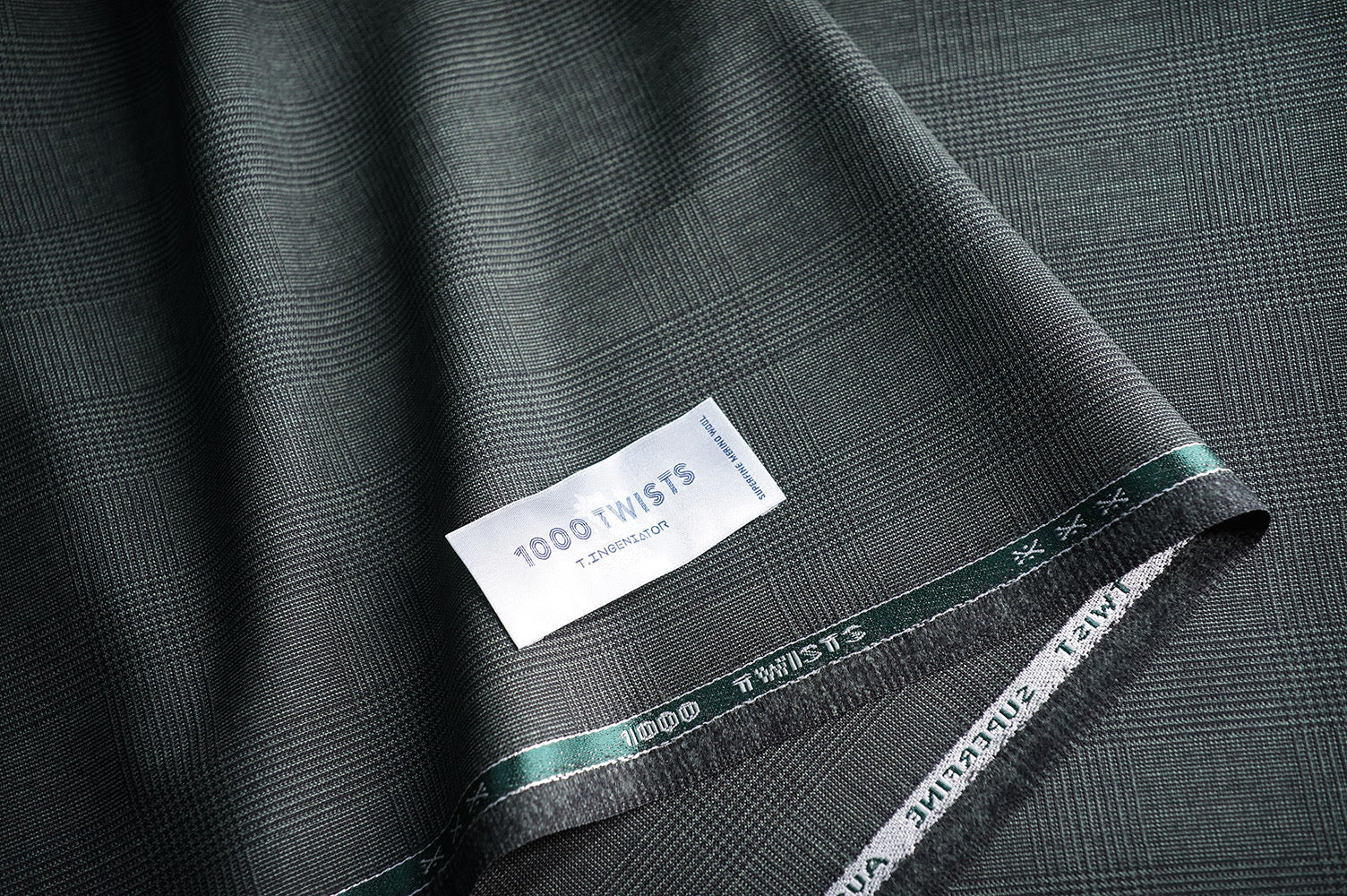 T7336 fabric swatch — Dark Green , 290 gsm, Draperì Corsini