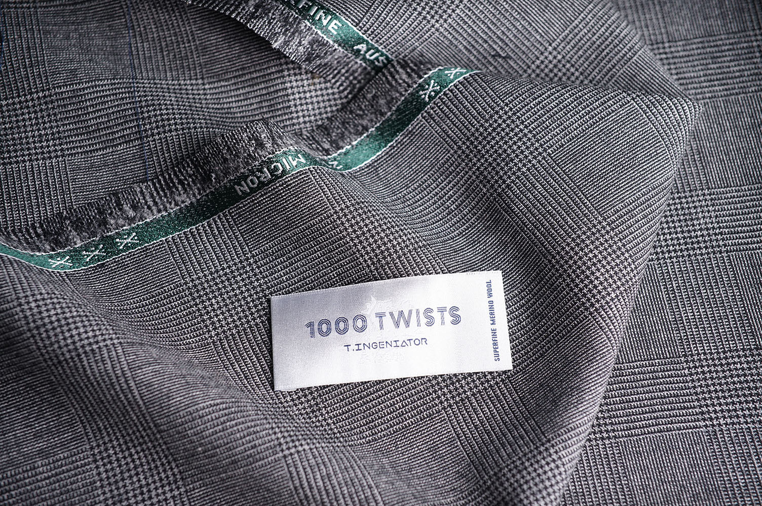 T7339 fabric swatch — Charcoal , 290 gsm, Draperì Corsini