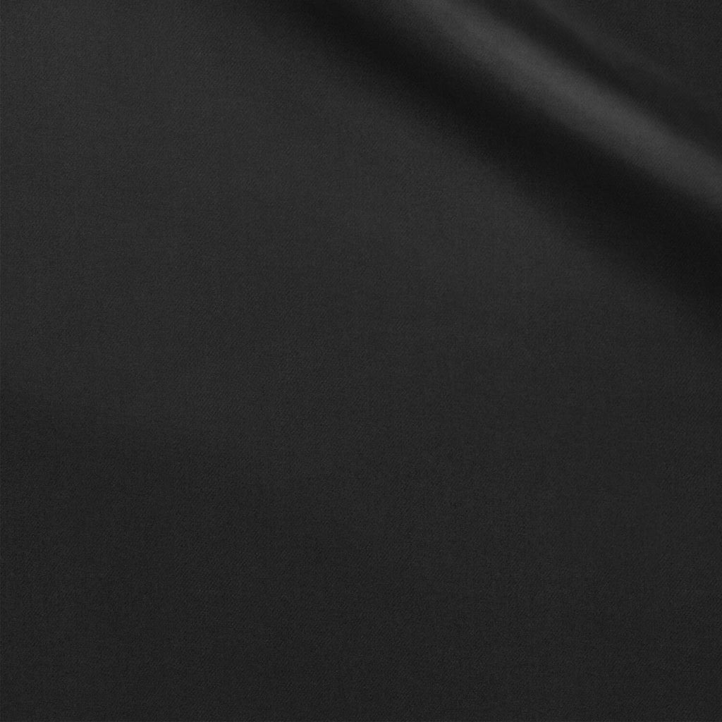 Tarantinos fabric swatch — Black twill, 175 gsm, Draperì Corsini