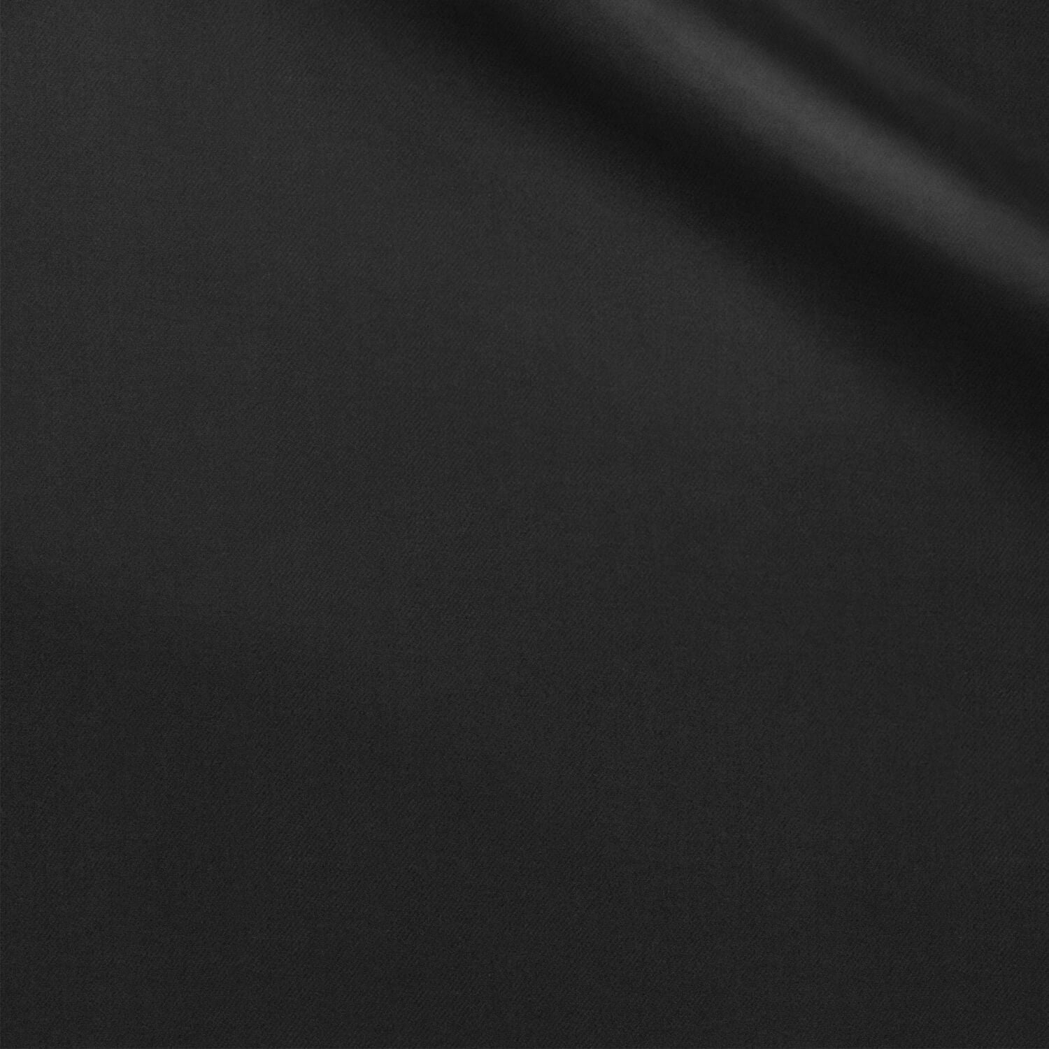 Tarantinos fabric swatch — Black twill, 175 gsm, Draperì Corsini