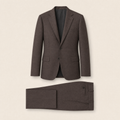 Valentino two-piece suit — Brown plain weave