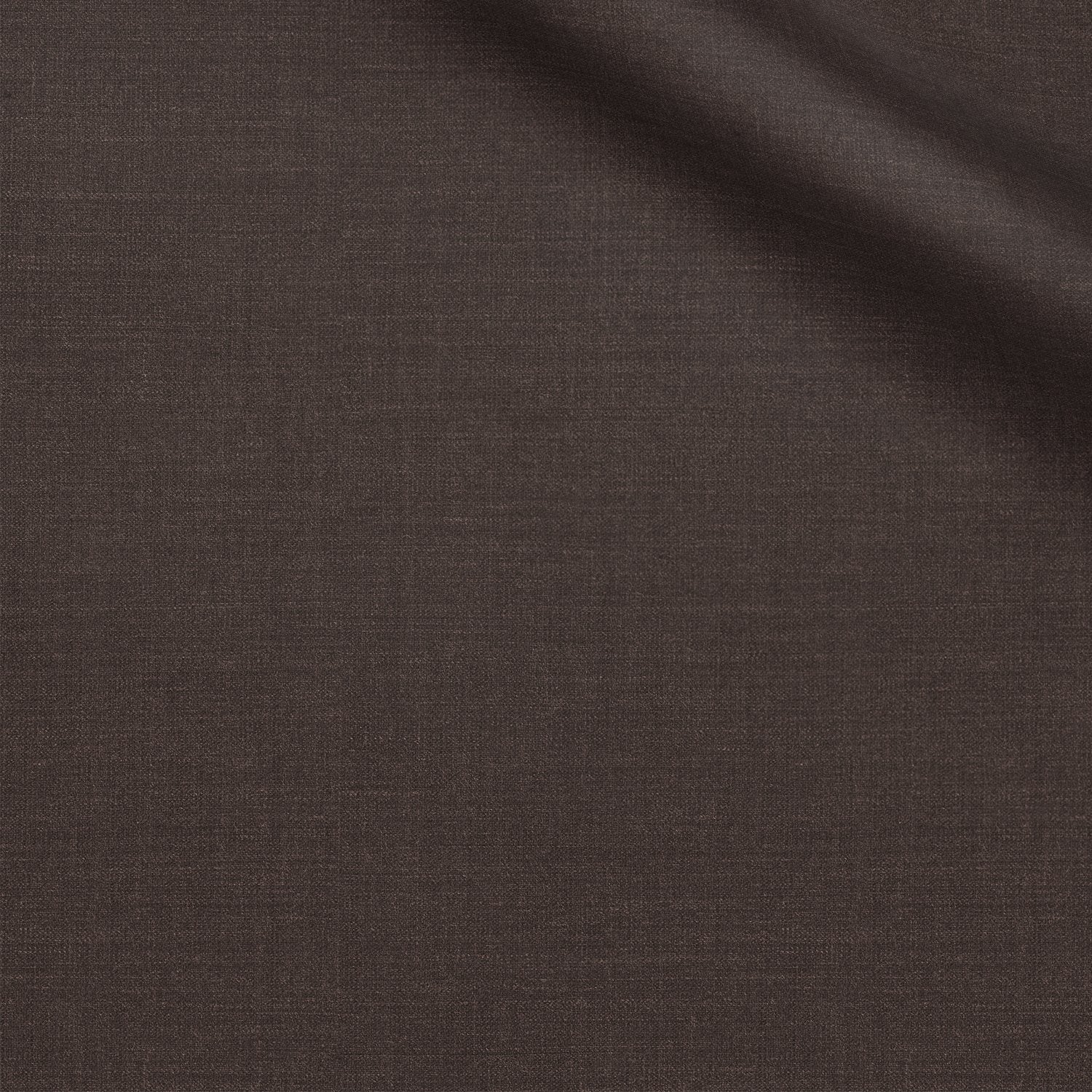 Valentino fabric swatch — Brown plain weave, Draperì Corsini