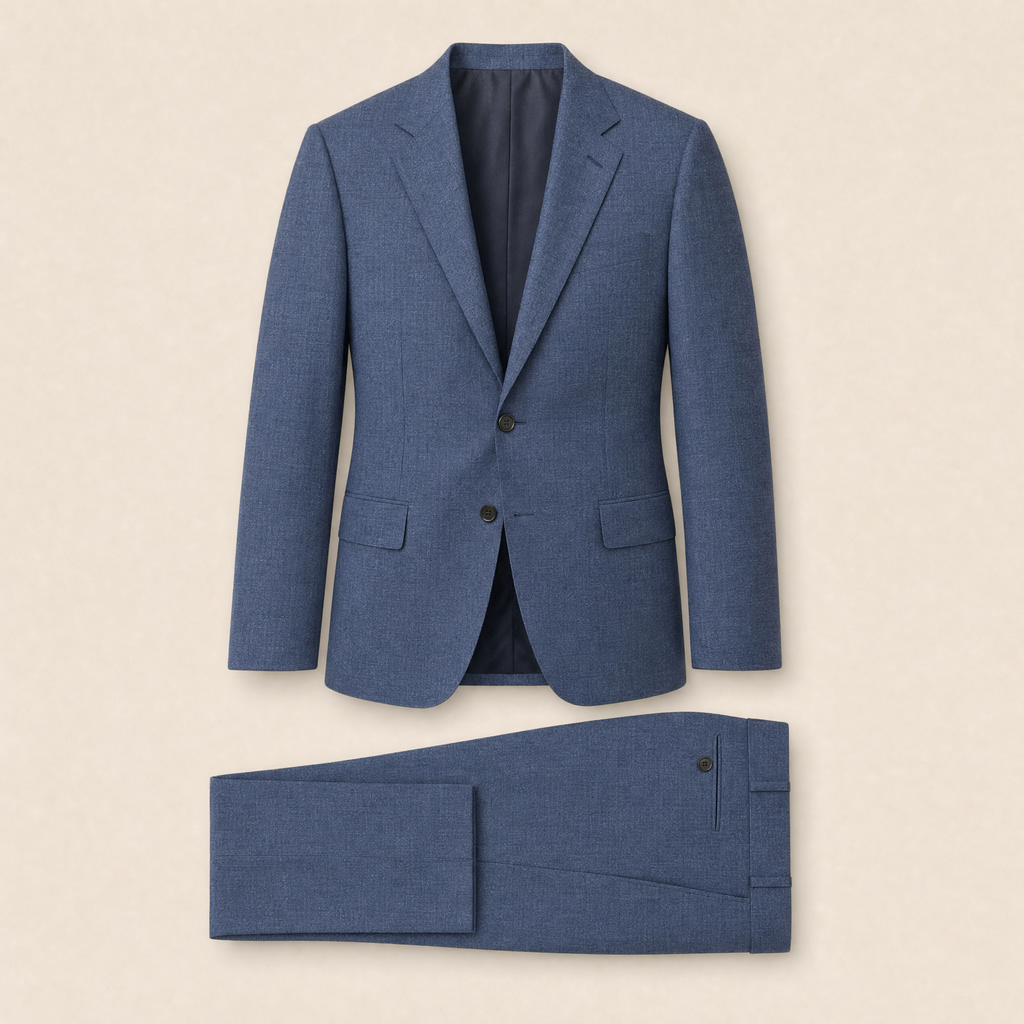 Vermeer two-piece suit — Faded Blue technical