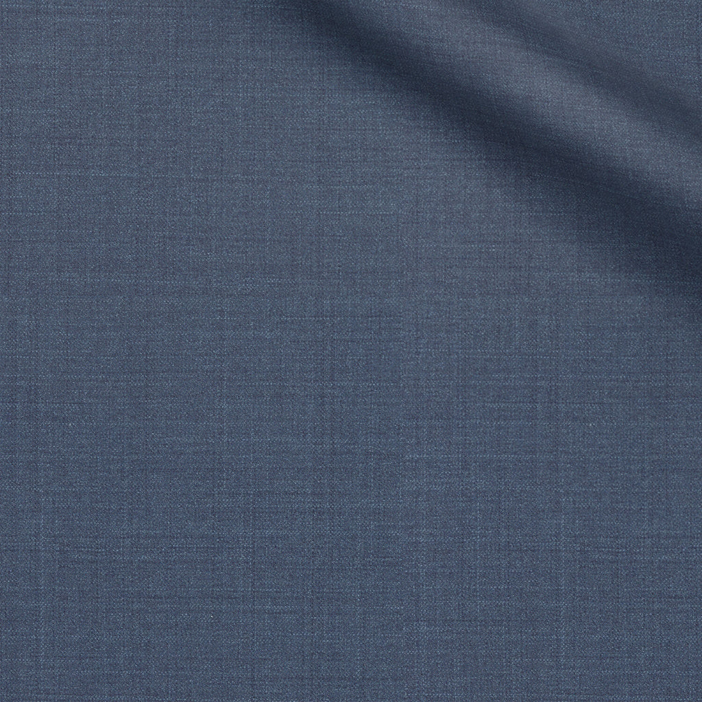 Vermeer fabric swatch — Faded Blue serge, 210 gsm, Draperì Corsini