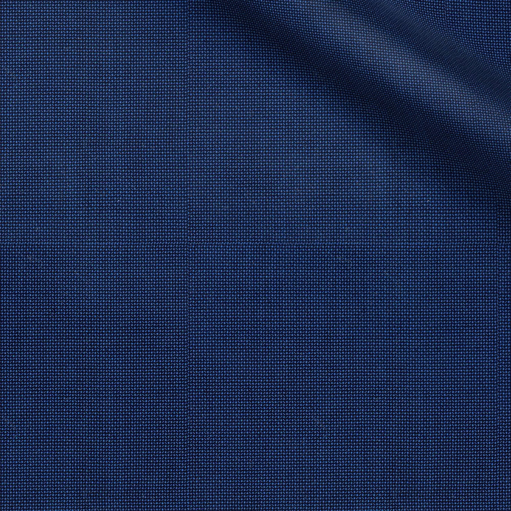 Webster fabric swatch — Cobalt Blue nailshead pinhead, 206 gsm, Draperì Corsini