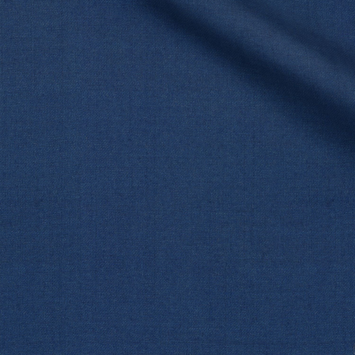 Wenmore fabric swatch — Royal Blue twill, Draperì Corsini