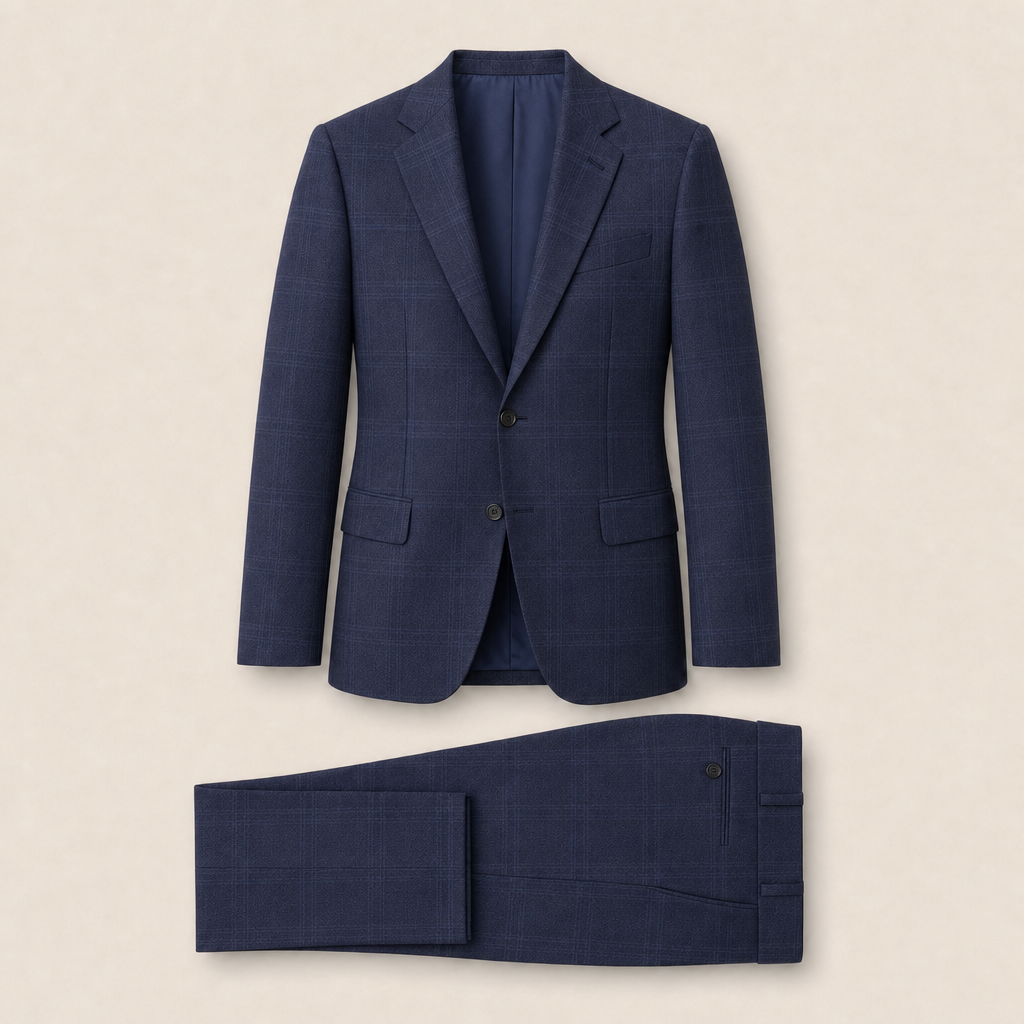 Whents two-piece suit — Blue pure wool