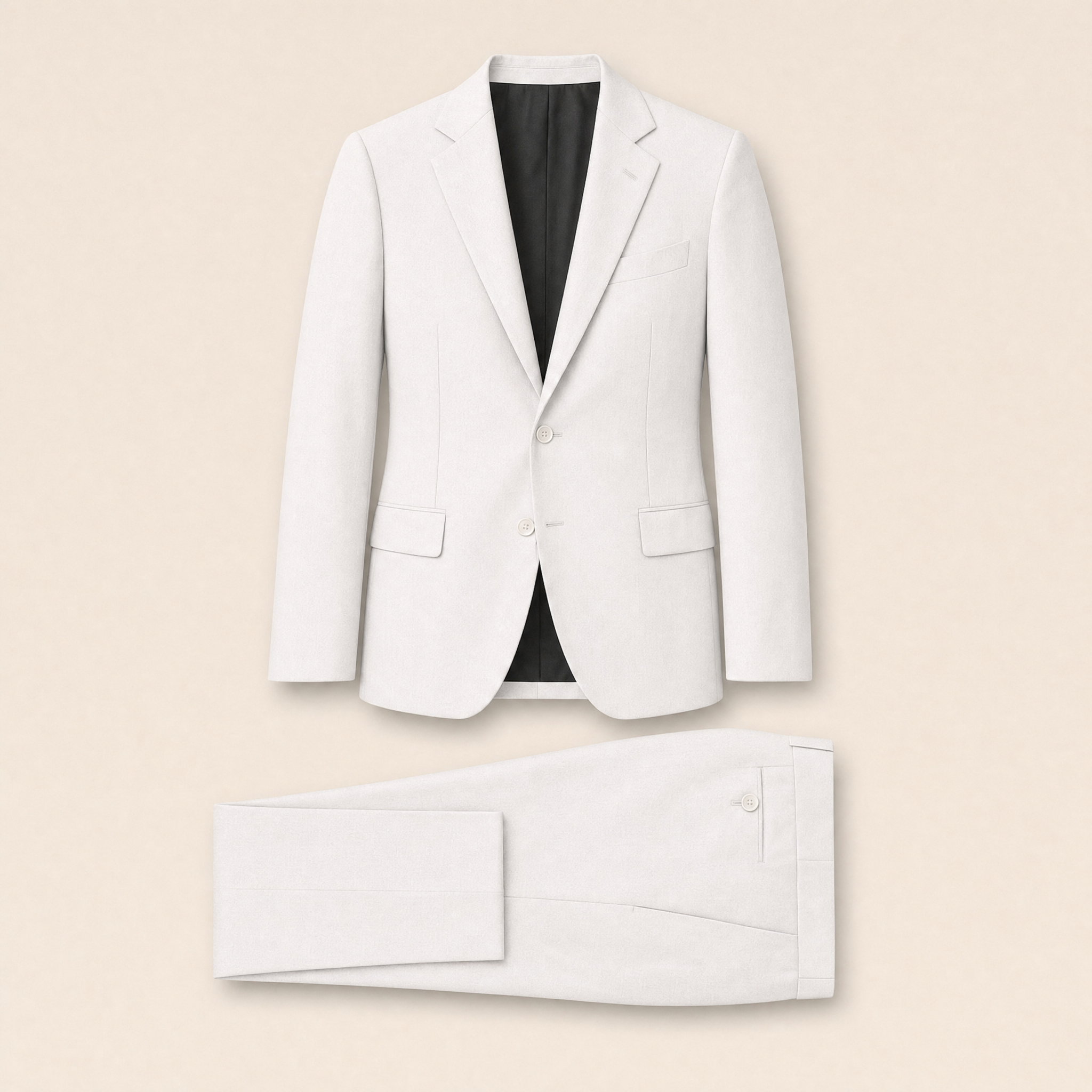 Whitelily two-piece suit — Ivory technical