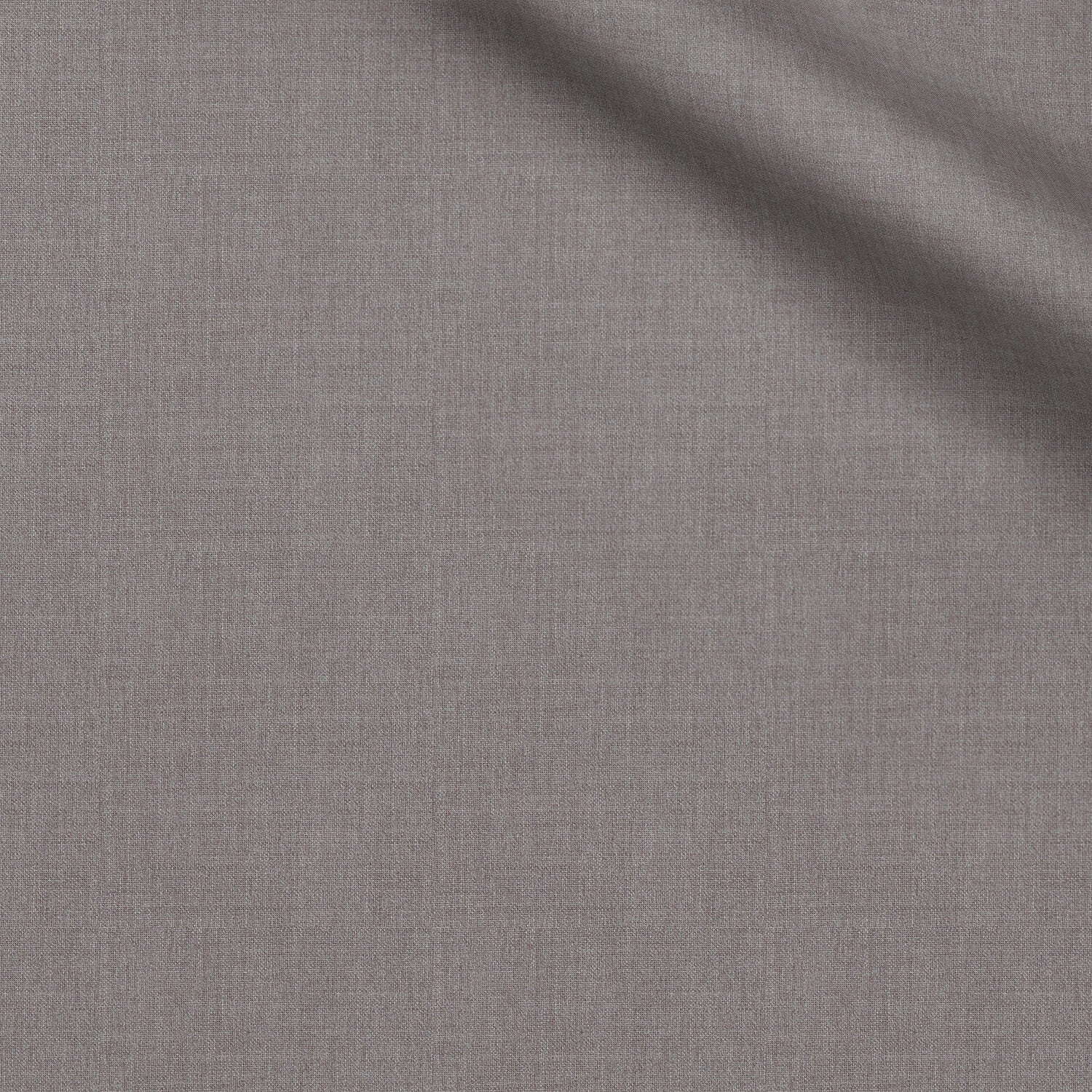 Wickford fabric swatch — Iron Gray plain weave, 185 gsm, Draperì Corsini