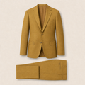 Wilkes two-piece suit — Mustard Solid