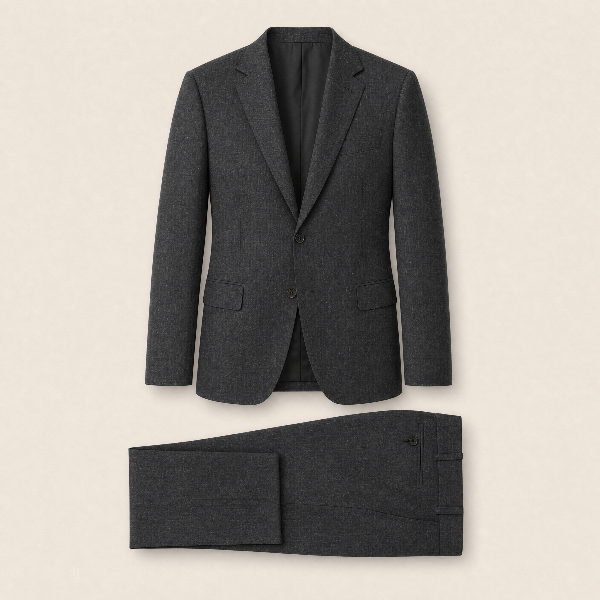 Wilnua two-piece suit — Black linen