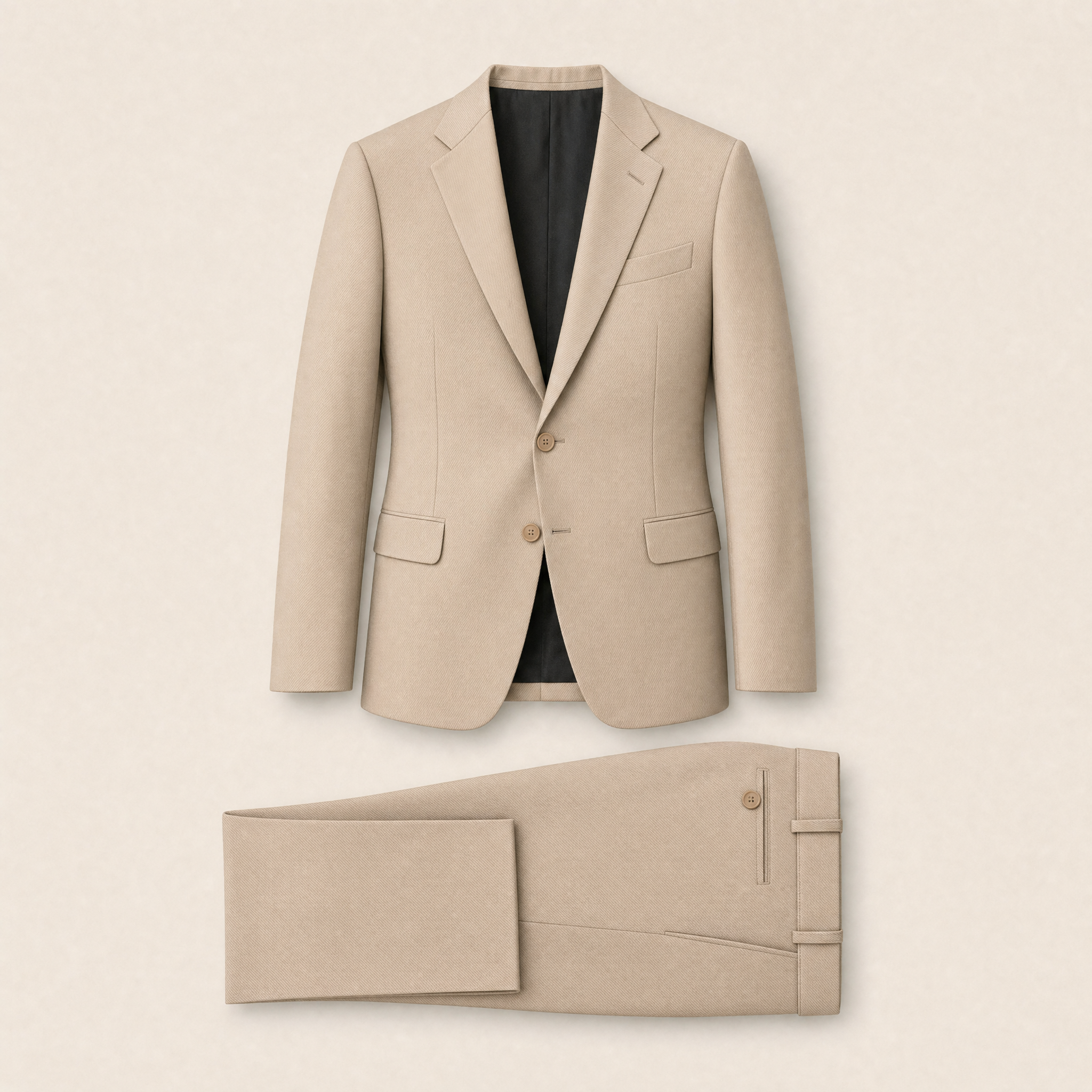Xanthe two-piece suit — Tan technical