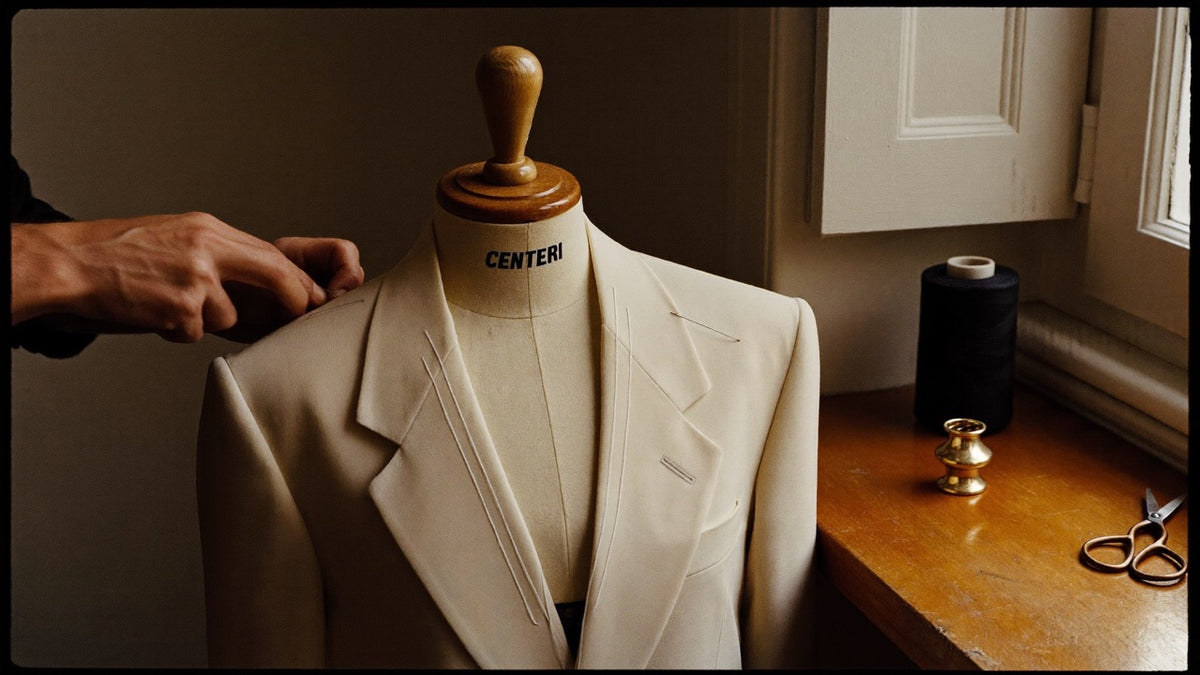 Cut, fitted, and signed off by a master tailor.